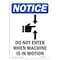 Signmission OSHA Notice Sign, 14" Height, Rigid Plastic, Do Not Enter When Sign With Symbol, Portrait OS-NS-P-1014-V-11255 - alternate 1